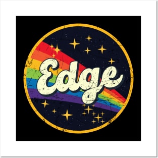 Edge // Rainbow In Space Vintage Grunge-Style Posters and Art